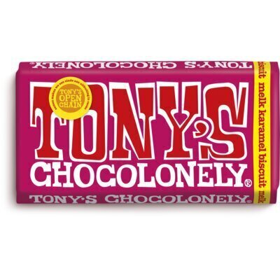Tony's Chocolonely Melk karamel biscuit (180g)