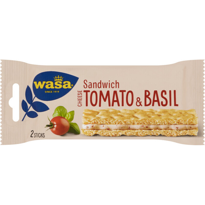 WASA SANDWICH TOMAAT/BASILICUM SINGLE (40g)