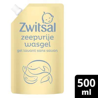 Zwitsal Baby zeepvrije wasgel navulverpakking (0.5L)