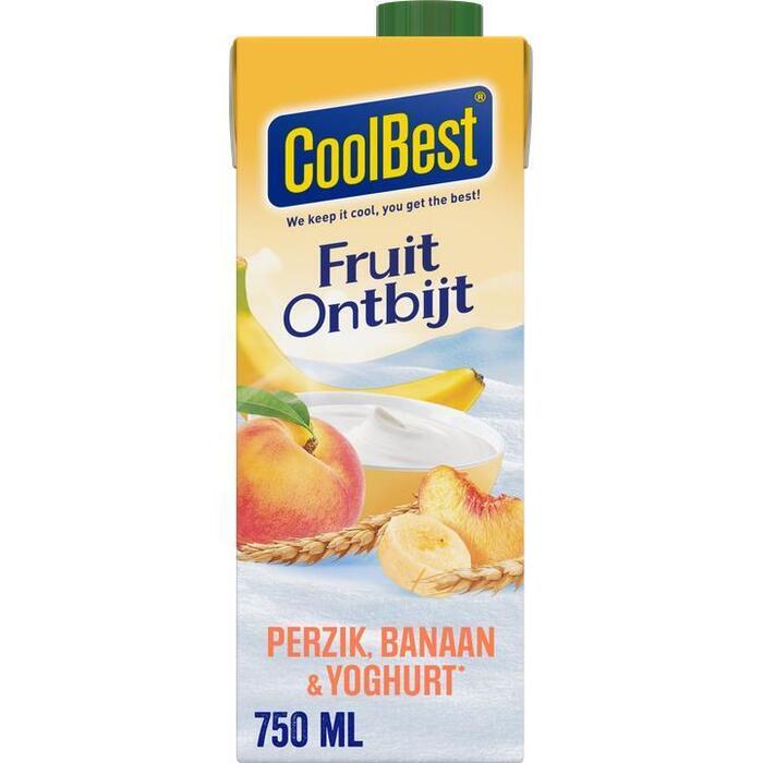 Fruitontbijt yoghurt perzik banaan (0.75L)