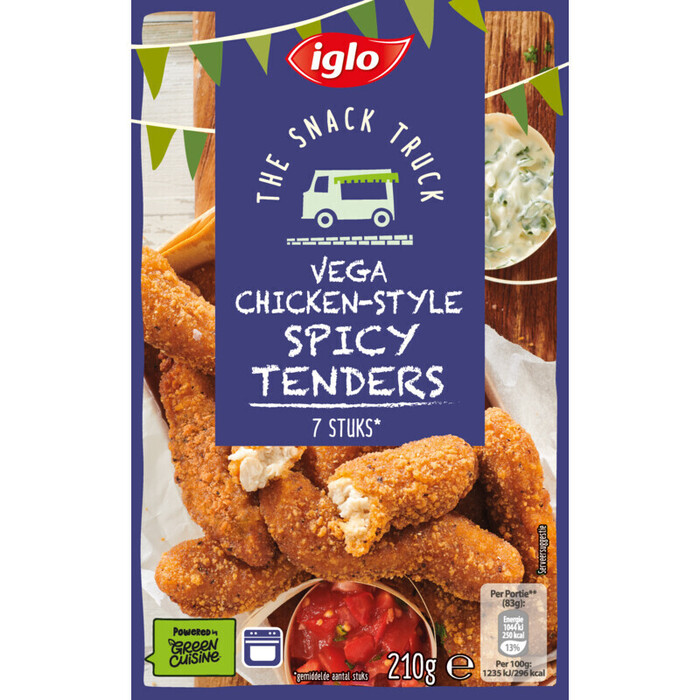 Iglo Snack truck vega chicken spicy tenders (210g)