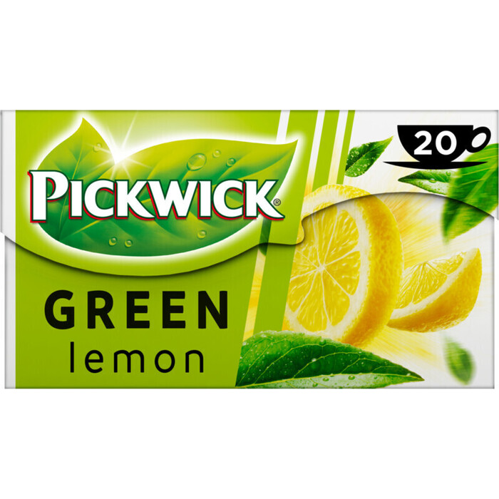 Pickwick Groene thee lemon (zakjes, 20 × 2g)