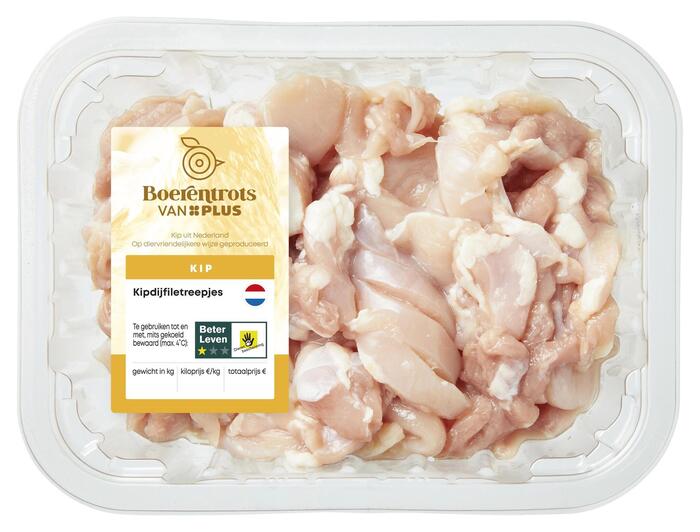 Kipdijfiletreepjes (350g)