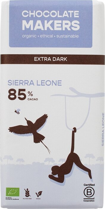 Pure chocolade sierra leone 85% (80g)