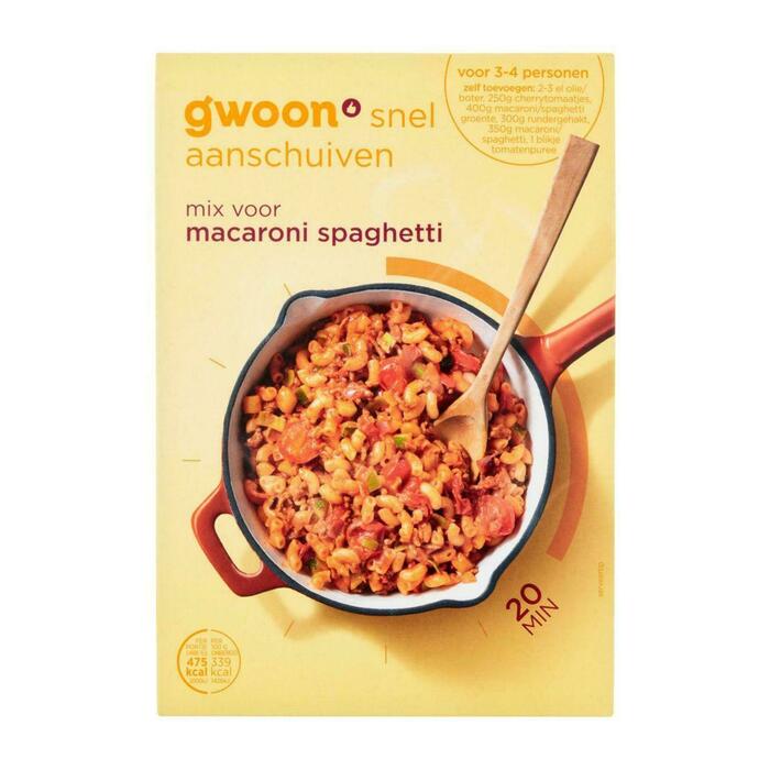 g'woon Mix voor macaroni & spaghetti (40g)