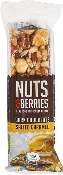 Notenreep pure chocolade gezouten karamel (40g)