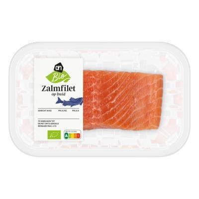 AH Biologisch Zalmfilet op huid (175g)