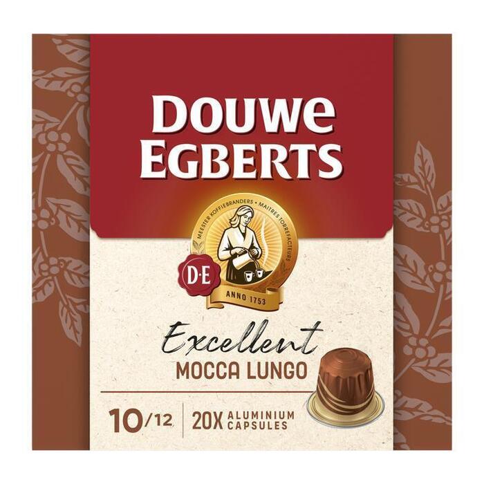 Douwe Egberts Excellent Mocca Lungo 9 Gemalen Koffie 20 Capsules 104g (104g)