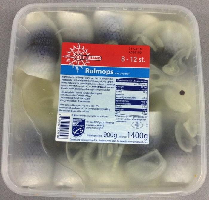 Ouwehand Rolmops 1400 g (900g)