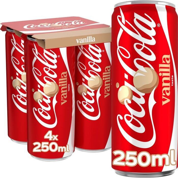Coca-Cola Vanilla 4 x 250 ml (4 × 250ml)