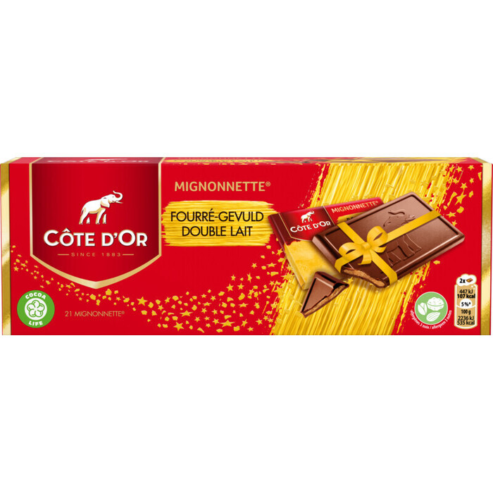 COTE D'OR MIGNONNETTES CHOCOLADE STUKKEN DUBBELE MELK 210 GR (210g)