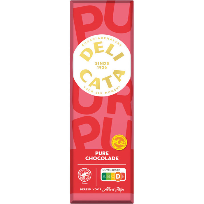 Delicata Reep pure chocolade (200g)