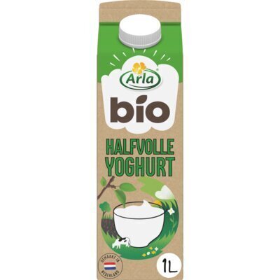 Biologische milde yoghurt halfvol (Pak, 1L)