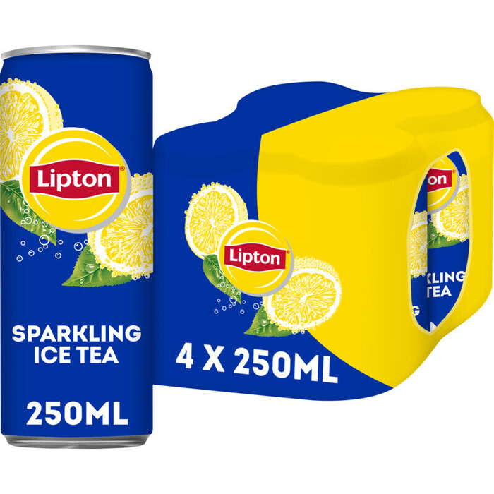 Lipton Original sparkling ice tea 4-pack (4 × 250ml)