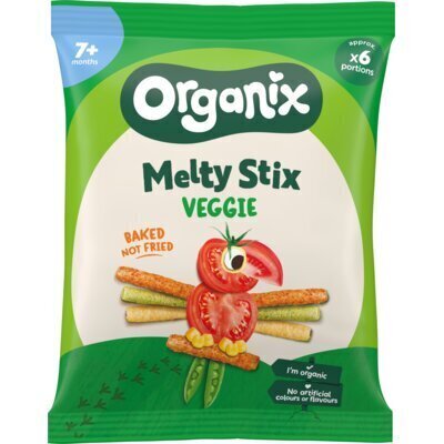 ORGANIX Babyvoeding Melty Veggie Sticks Biologisch 15g Zakje (Zakje, 15g)