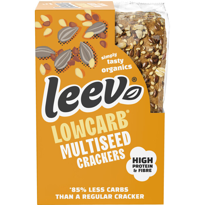 Leev Organic low carb crackers multiseeds (80g)