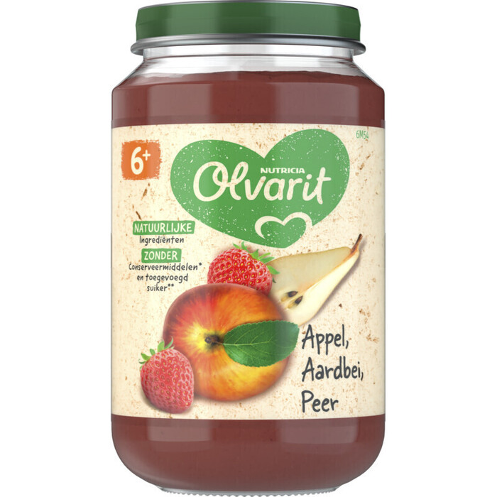 Appel aardbei peer 6 mnd (Pot, 200g)