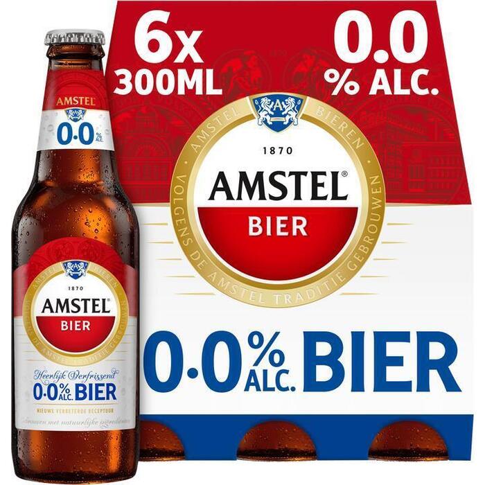 Amstel 0.0 bier fles 6 x 30 cl (Set, 6 × 30cl)