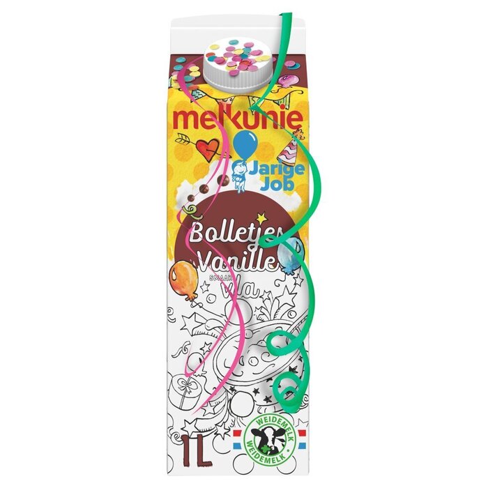 Bolletjes vanille vla met crunch (Pak, 1L)