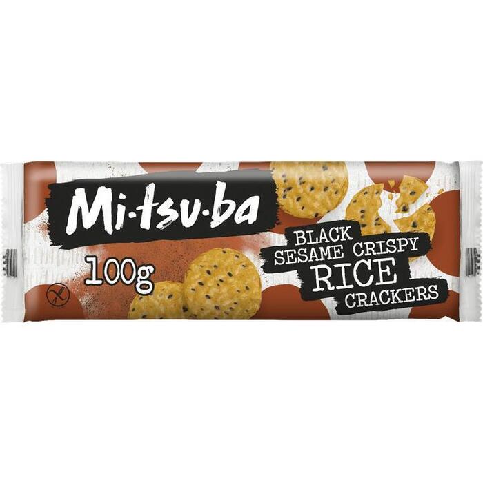 Mitsuba Black sesame crackers (100g)
