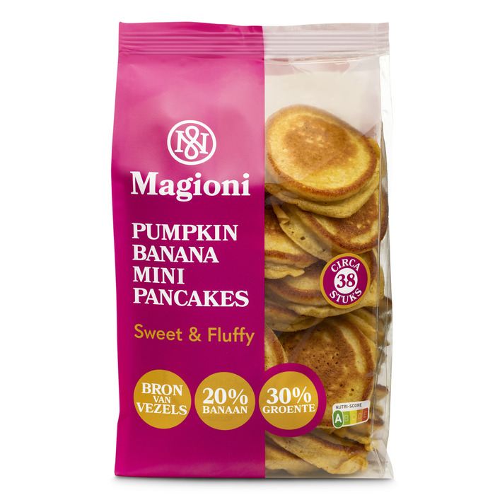 Magioni Pumpkin banana mini pancakes (38 × 9g)