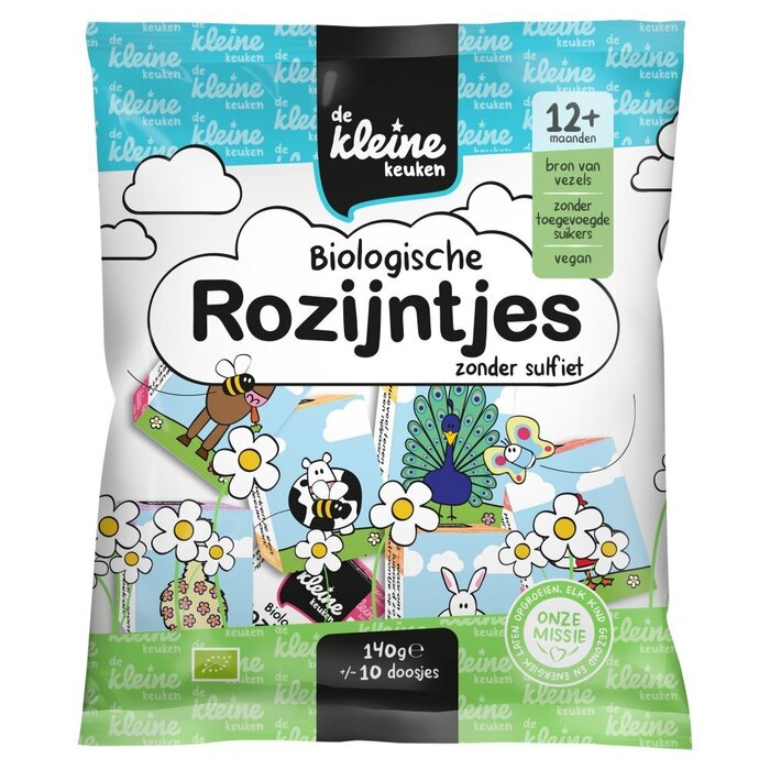 Biologische Rozijnen 12+ (Zakje, 140g)