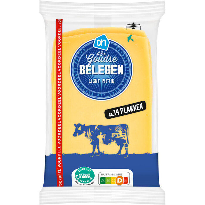 AH Goudse belegen 48+ plakken groot (400g)