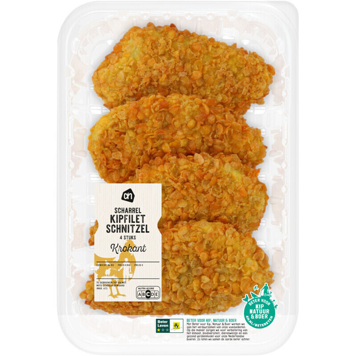 AH Scharrel krokant kipfiletschnitzel (5 × 125g)