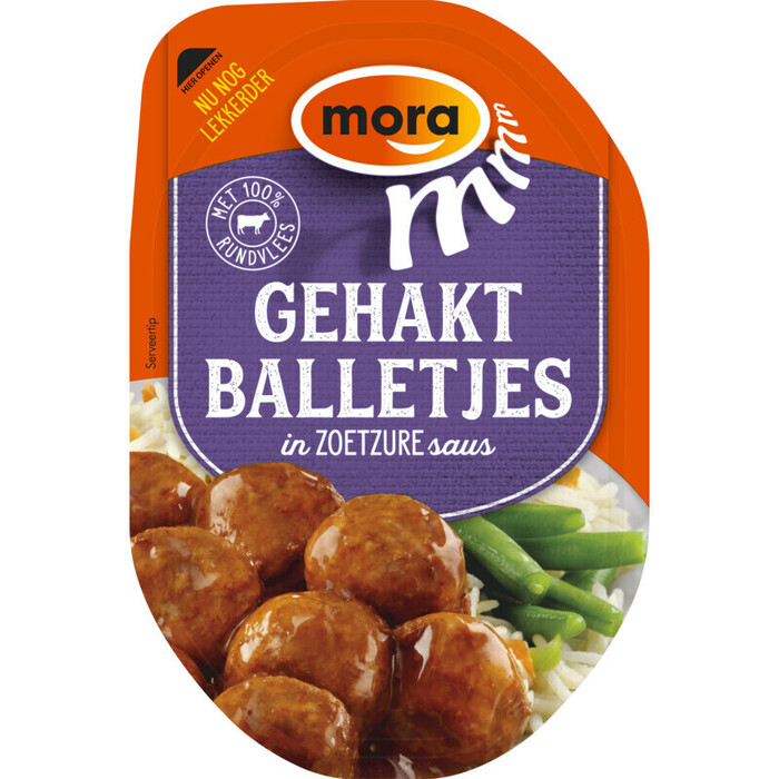 Gehaktballetjes zoet-zuur (Bakje, 160g)