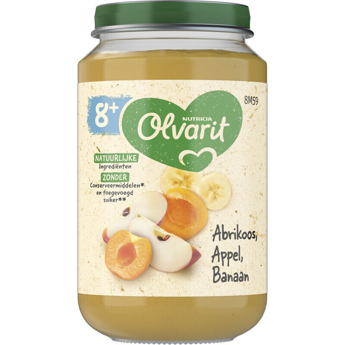 Abrikoos appel banaan 8 mnd (Pot, 200g)