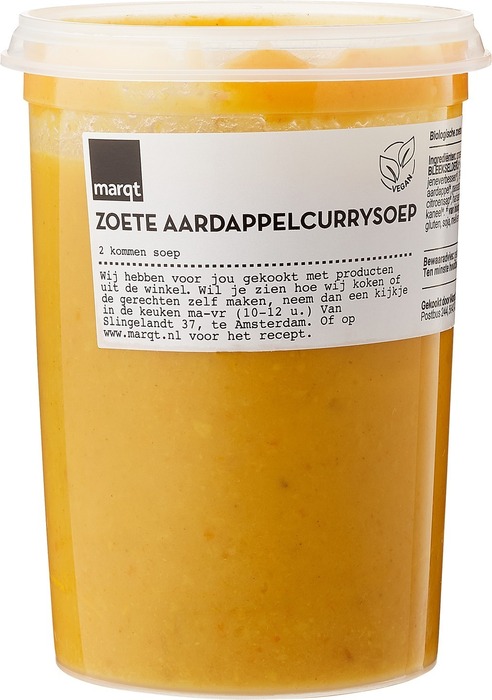 Zoete aardappelcurrysoep (0.5L)