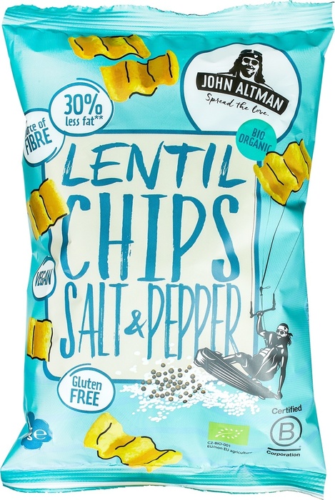 Linzenchips zout & peper (75g)