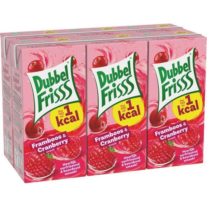 DubbelFrisss 1kcal framboos & cranberry 6-pack (1.2L)