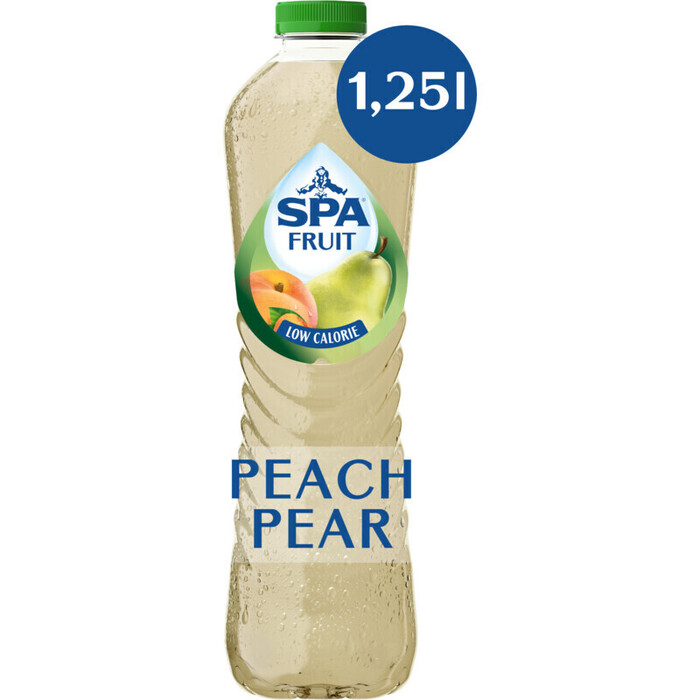 SPA FRUIT Niet-Bruisende Fruitige Frisdrank Peach Pear 1,25 L (1.25L)