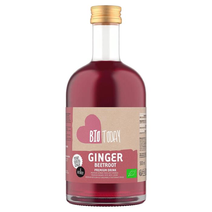 BioToday Premium Gember-Rode Biet Drankje 500 ml (Fles, 0.5L)