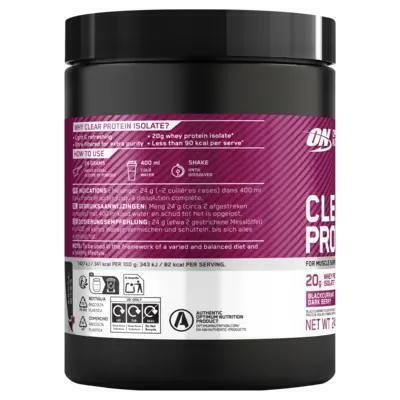 Optimum Nutrition Clear protein blackberry (240g)
