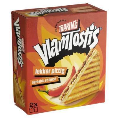Vlam Tosti's Heet Gekruid met Vlammetjes Vlees en Kaas (Doos, 240g)