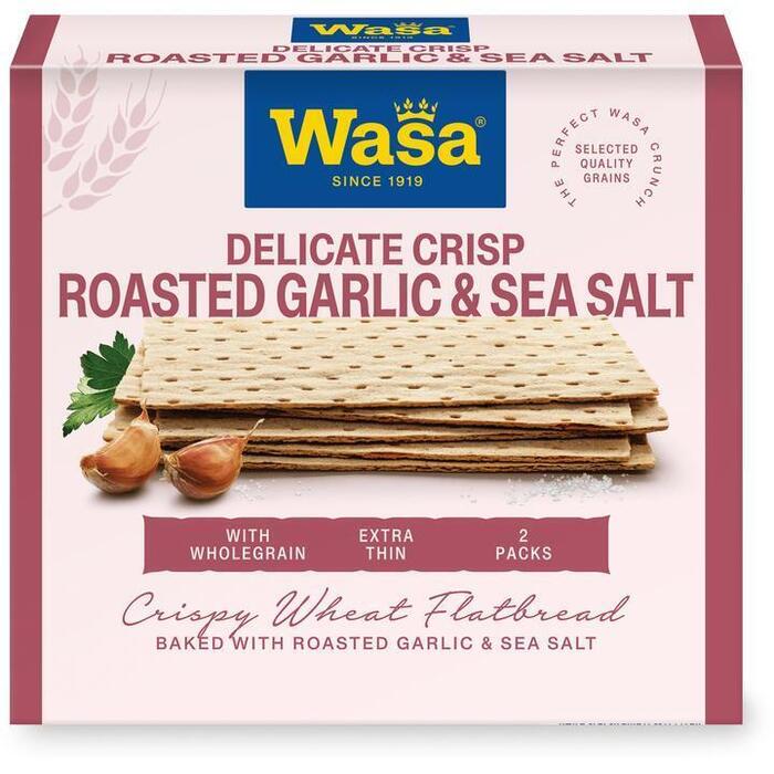 wasa Delicate Crisp Roasted Garlic & Sea Salt 190g (Pak, 190g)