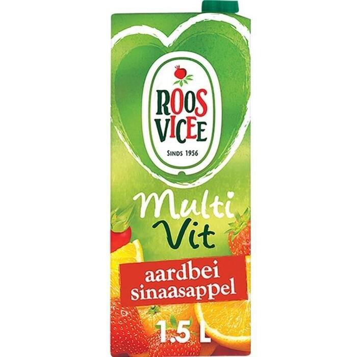 Roos Vicee Multi Vit Aardbei sinaasappel (rol, 1.5L)