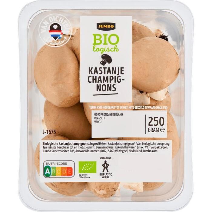 Jumbo Kastanjechampignons Biologisch 250g (250g)