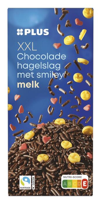 PLUS XXL Hagel melk Fairtrade (Doos, 550g)