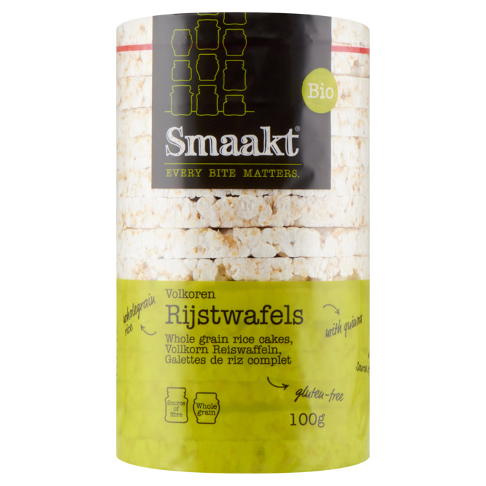 Biologische Rijstwafels gezouten (Zak, 100g)