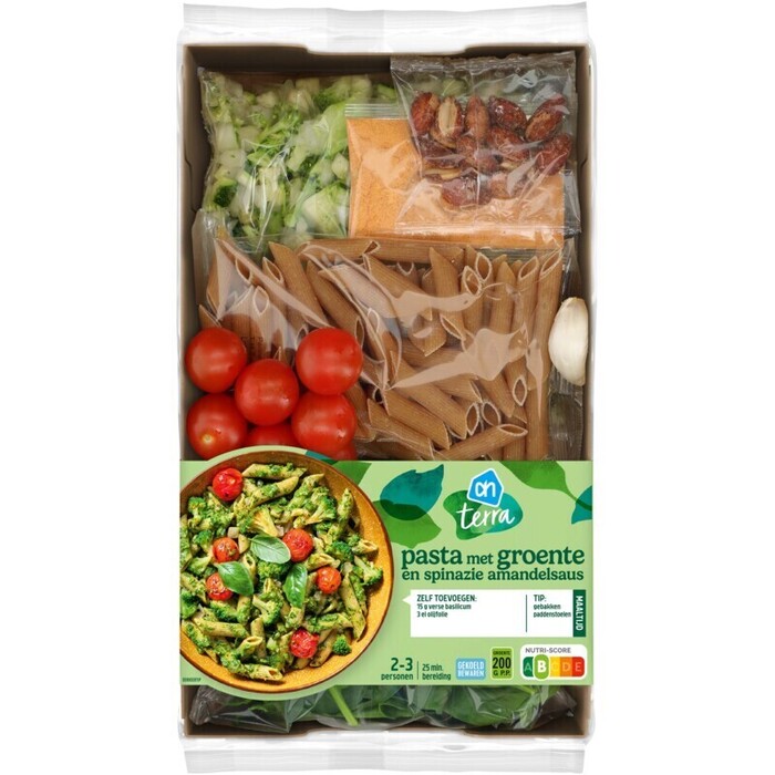 AH Terra Pasta met groente en spinazie verspakket