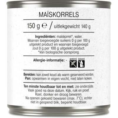 AH Biologisch Maiskorrels 0% zout toegevoegd (150g)