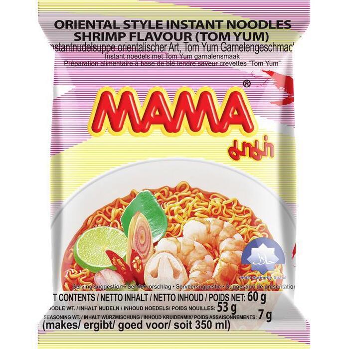 Mama Instant Noedels met Tom Yum Garnalensmaak 60g (60g)