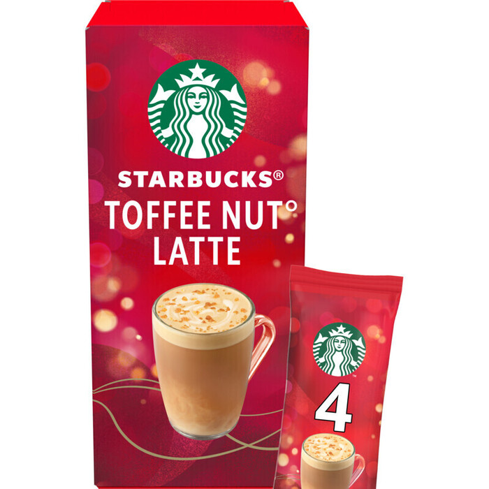 Starbucks Hazelnoot- & Karamelsmaak Latte Limited Edition 4 x 23g (92g)