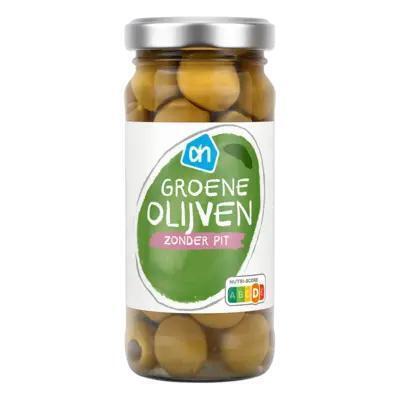 Groene Olijven zonder pit (pot, 235g)