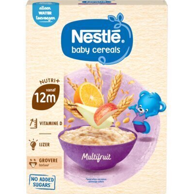 NESTLÉ Ontbijtpapje Multifruit 12+ mnd baby pap (Doos, 250g)