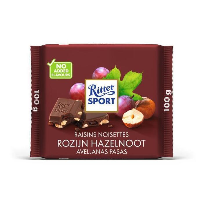 Ritter Sport Rozijn Hazelnoot (plastic, 100g)