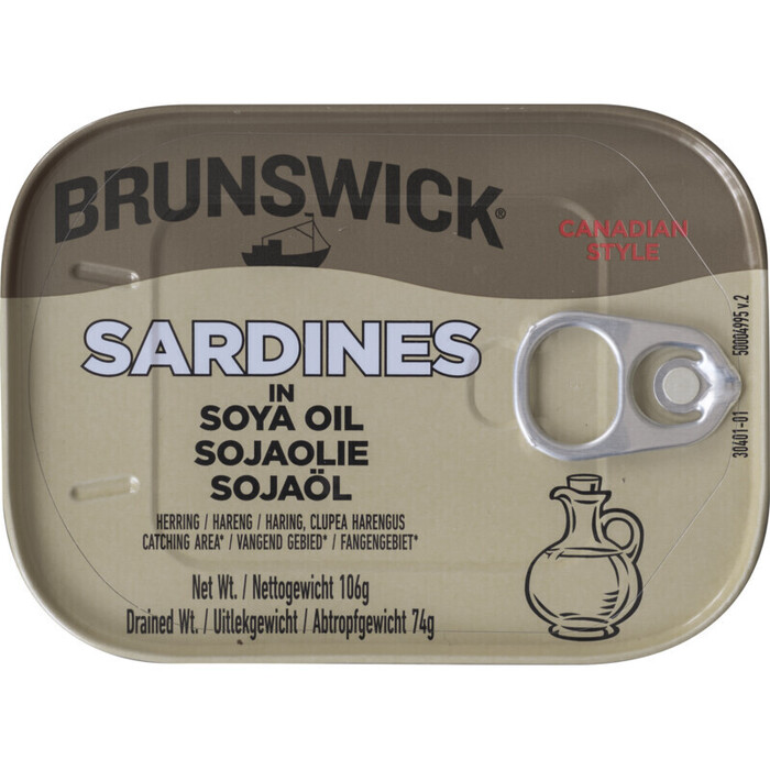 Sardines in sojaolie (blik, 106g)